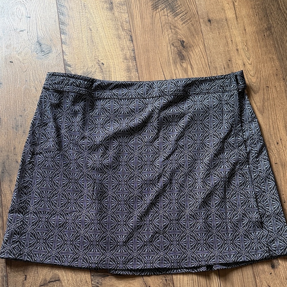 RipSkirt Hawaii XXL  – Mosaic Black Geometric Wrap Skirt Travel Quick Dry